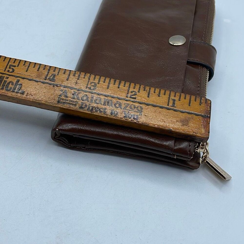 Lady Bei Bei PU Leather brown wallet clutch - Picture 9 of 9